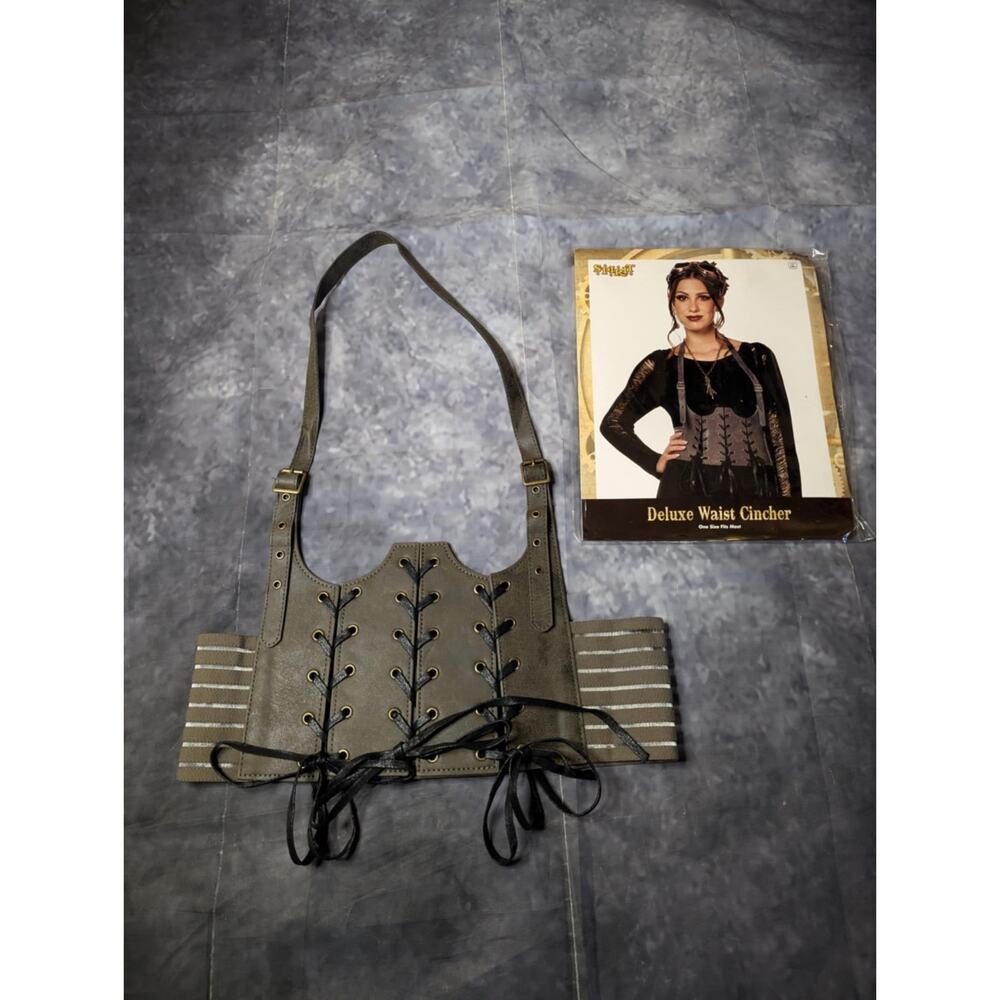 SPIRIT Halloween Costume Steampunk Deluxe Waist Cincher Women’s One Size - Picture 3 of 7